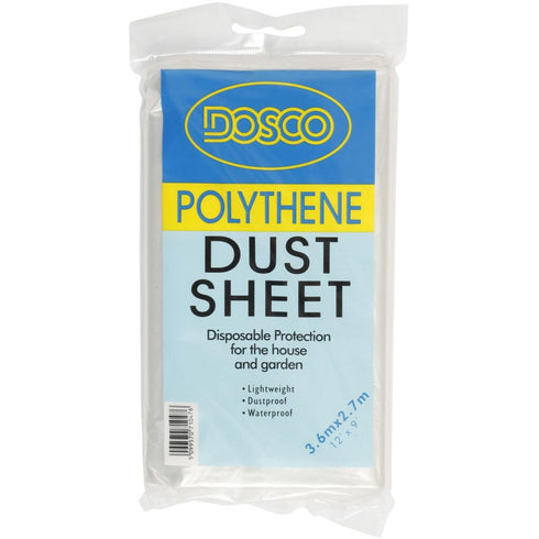 POLYTHENE DUSTSHEET - 12 X 9" 24